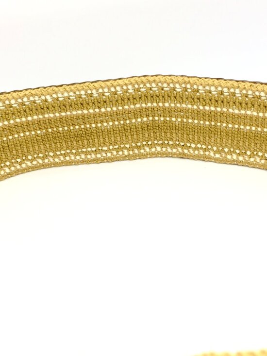 VINTAGE GOLD TONE Stretch Belt Day Lor Wide Scale Statement Disco Waist Cinch main image 6